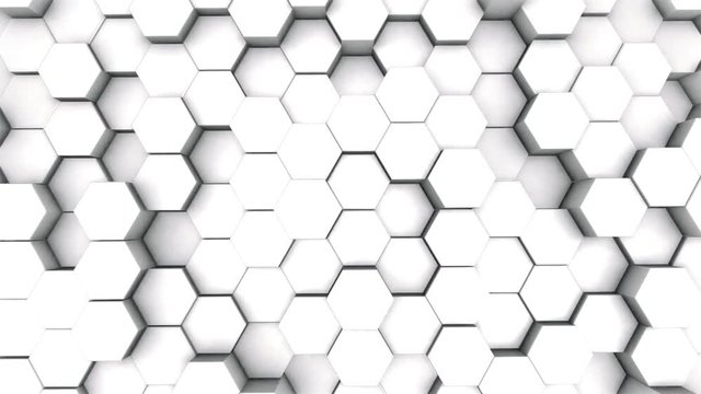3D design trending polygonal white background with copyspace