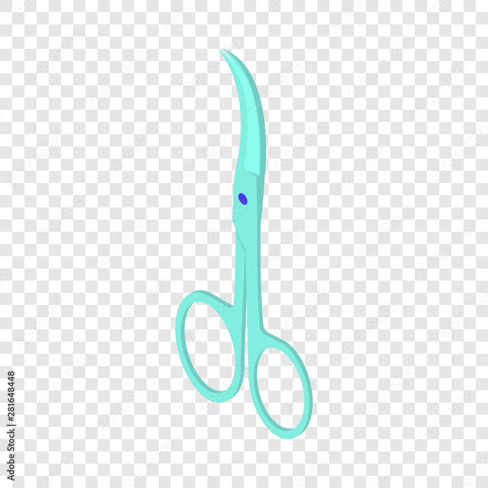 Poster scissors icon. isometric illustration of scissors vector icon for web