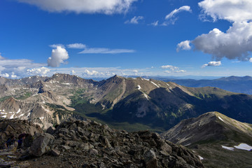 The view from the summit of Mount Yale near Buena Vista, CO.