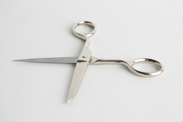 sewing scissors on colorful background