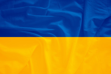 Ukraine flag with 3d effect