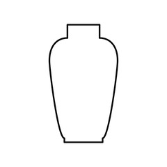 ceramic vase decorative isolated icon