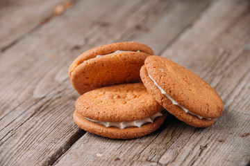 sweet pastries, delicious buns, craft style