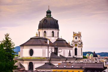 View from the university on the St.Erhard Church, Salzburg Nonnberg
