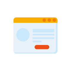 web page template isolated icon