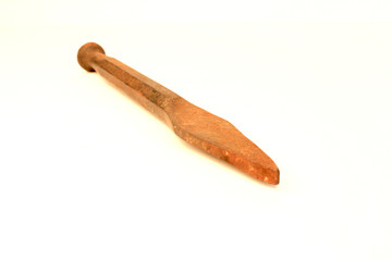 rusted chisel