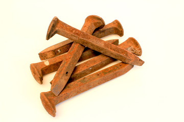 a pile of rail road stakes