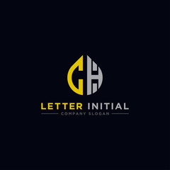 logo design inspiration for companies from the initial letters of the CH logo icon. -Vector