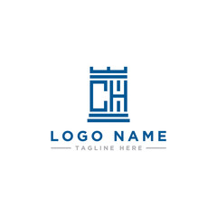 logo design inspiration for companies from the initial letters of the CH logo icon. -Vector