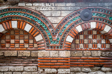 Fragment of an old masonry. Background.