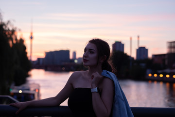 young woman on City walk