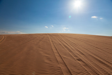 white dunes of Vietnam, near the city of Mui Ne