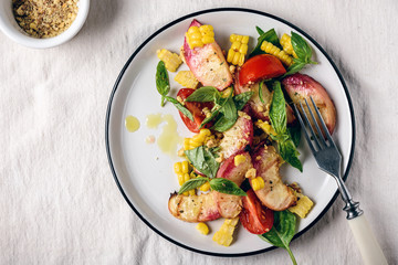 Grilled salad.