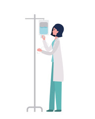 Isolated woman doctor design vector illustration