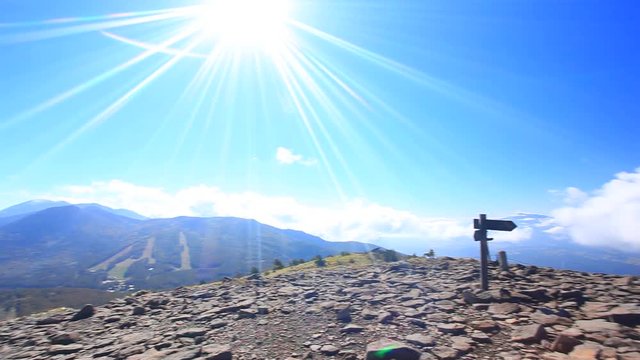 Mountain summit of&nbsp;Yuno&nbsp;Maruyama,  Tomi,  Nagano,  Japan
