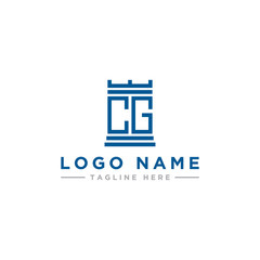 logo design inspiration for companies from the initial letters of the CG logo icon. -Vector