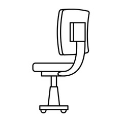 office chair equipment isolated icon