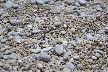 Abstract background with pebbles - round sea stones