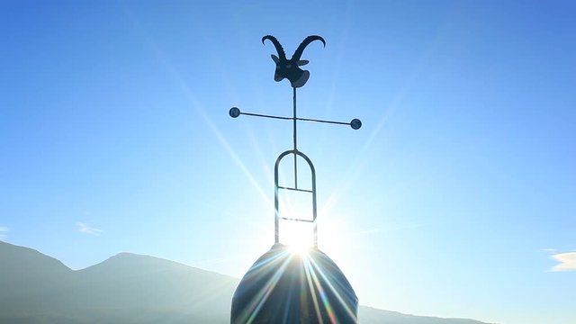 View of monument in sunrise,  Ueda&nbsp;City,  Nagano&nbsp;Prefecture