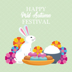 mid autumn chinese festival cartoon