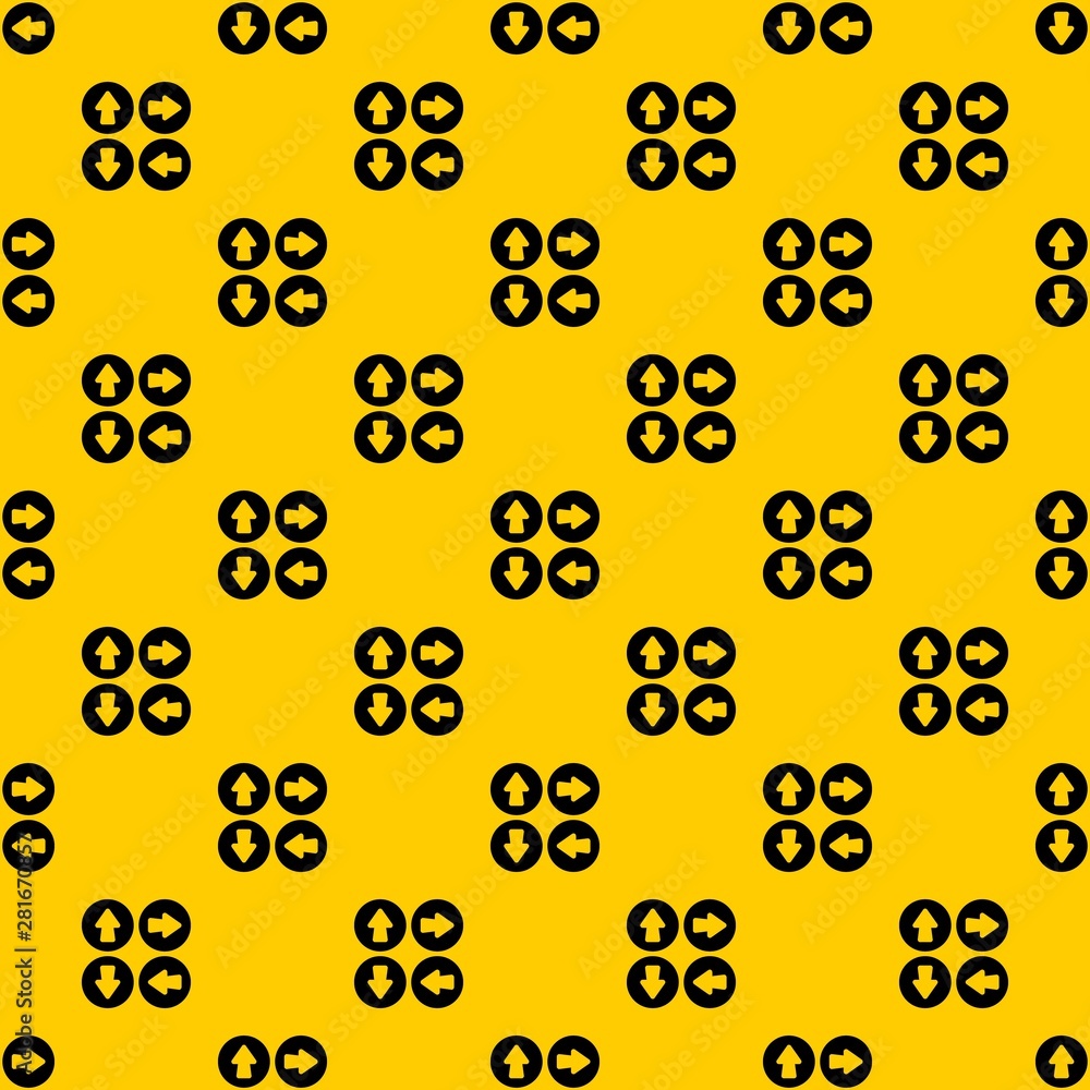 Poster arrow set pattern seamless vector repeat geometric yellow for any design
