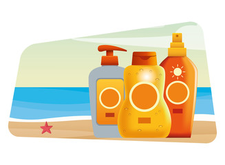 Sun bronzers cosmetic products