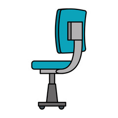 office chair equipment isolated icon