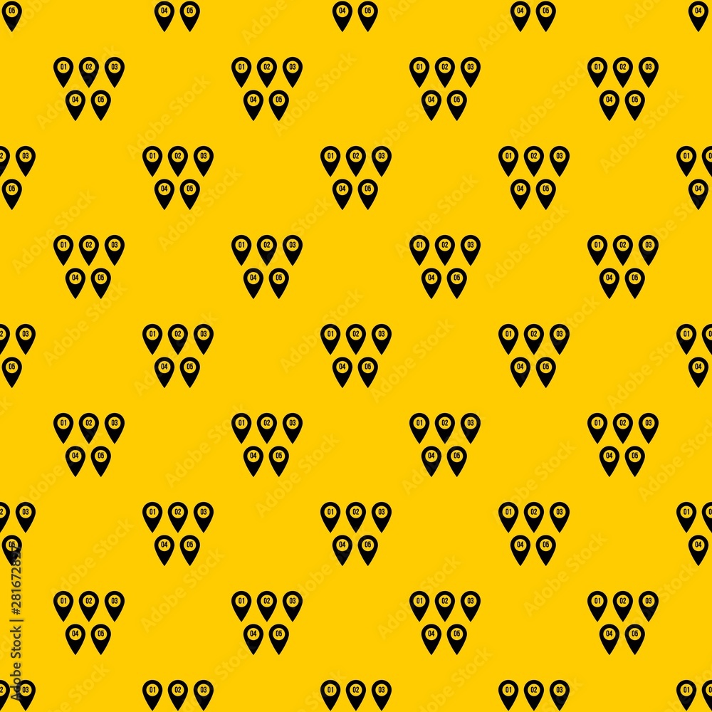 Poster pointer marks pattern seamless vector repeat geometric yellow for any design