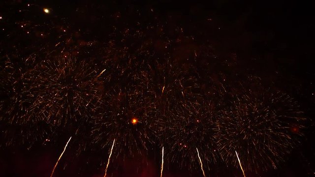 Real time shot of fireworks during&nbsp;Nagano Ebisu Nocturne Competition