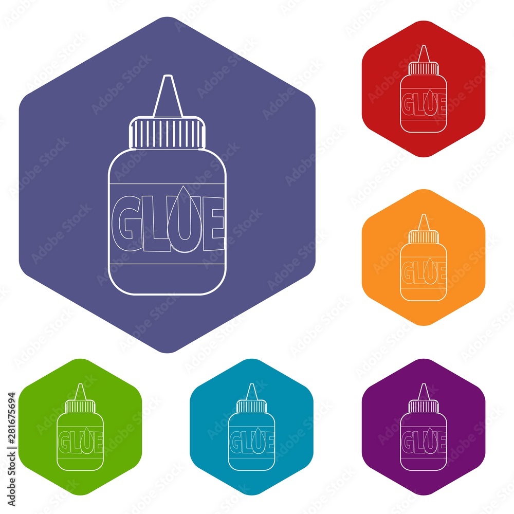 Aufkleber glue icon. outline illustration of glue vector icon for web design