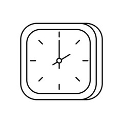 time clock watch isolated icon