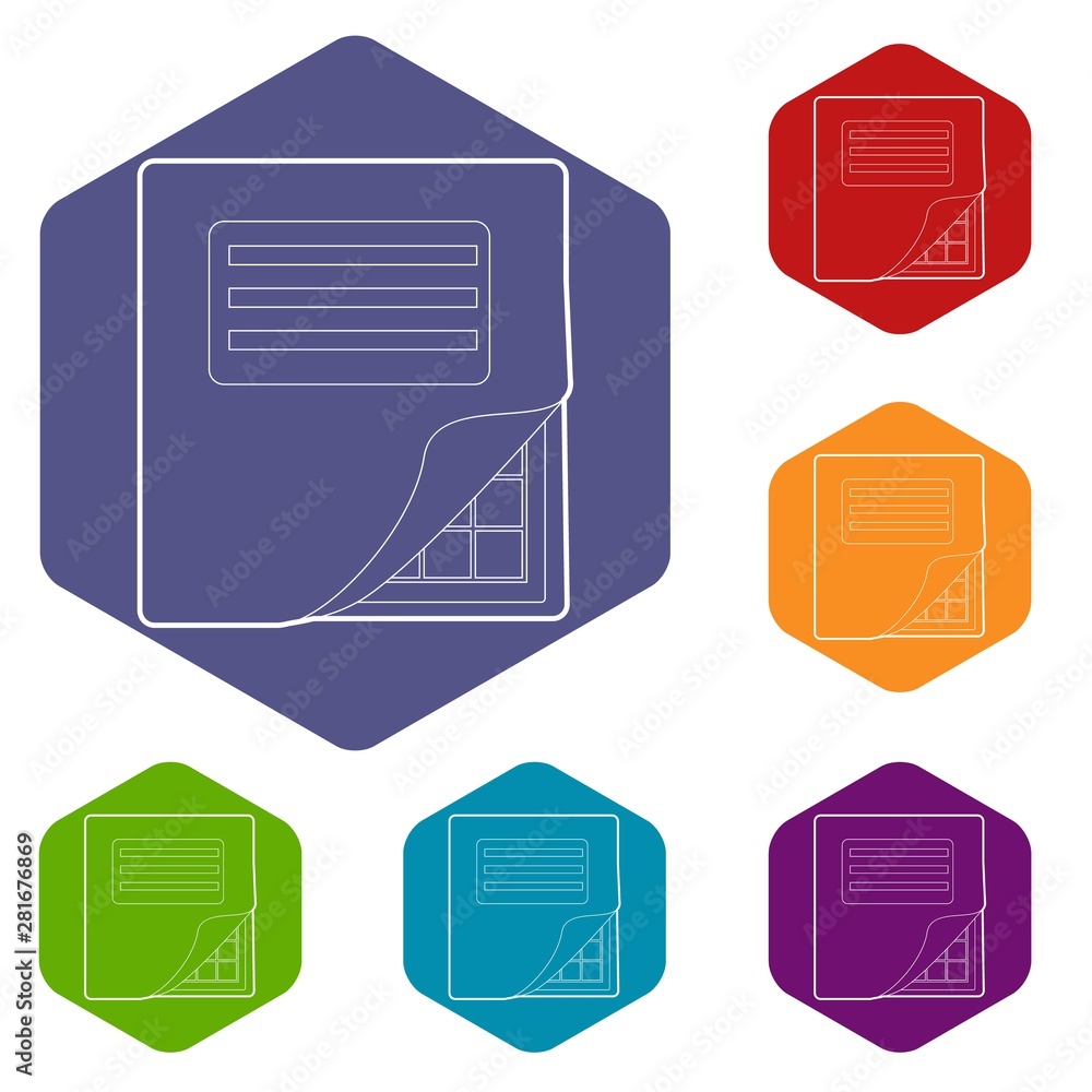 Poster Folder with table excel icon. Outline illustration of folder with table excel vector icon for web design