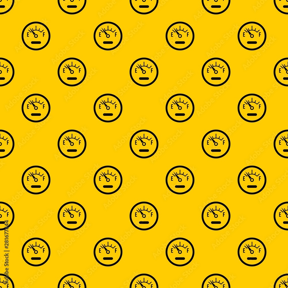 Poster fuel sensor pattern seamless vector repeat geometric yellow for any design