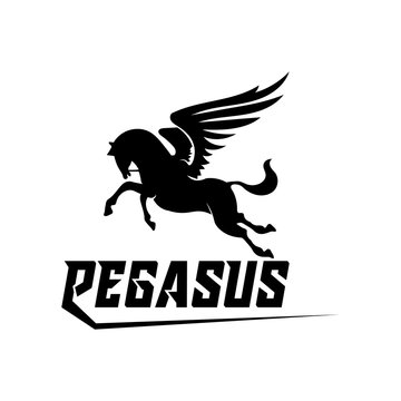 Pegasus Vector Logo Template Vector Illustration