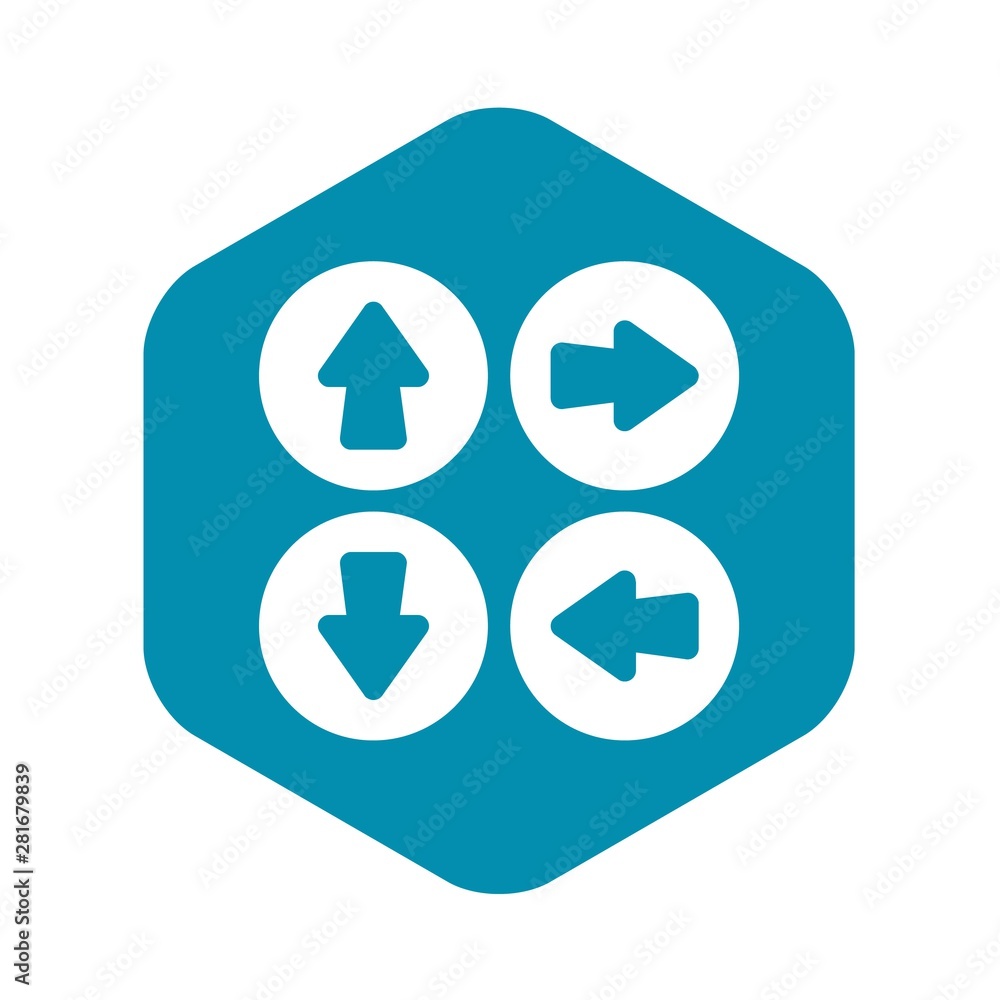 Poster arrow set icon. simple illustration of arrow set vector icon for web design