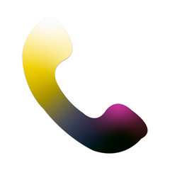 Colorful phone icon with gradient