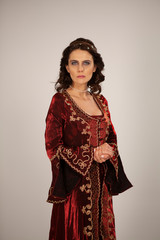 Woman In Historical Ottoman Costume Portrait 