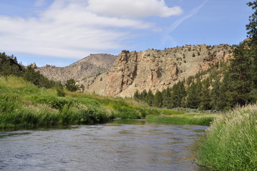 river in the mountains