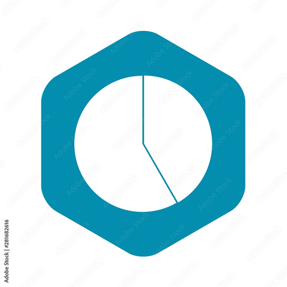 Poster abstract pie chart for business icon. simple illustration of pie chart for business vector icon for 