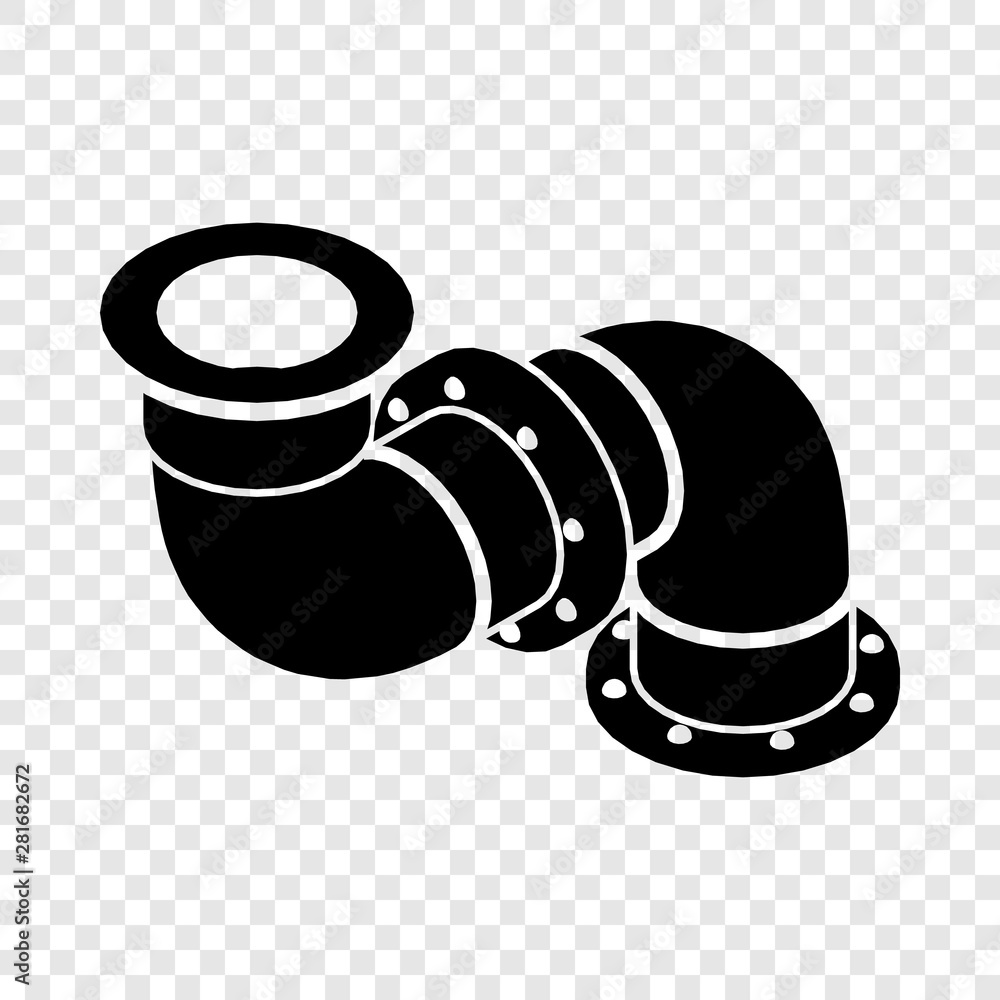 Poster adapter pipe icon. simple illustration of adapter pipe vector icon for web