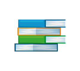 pile text books education icons