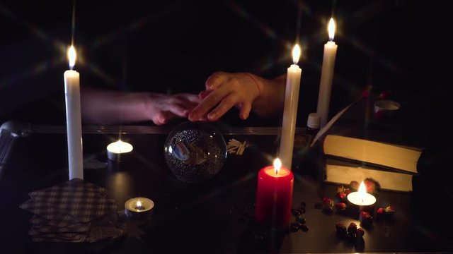Tarot Cards Seance Black Magic Future Prophecy Mystic Ritual Oracle Medium Psyhic Esoteric Halloween Paranormal