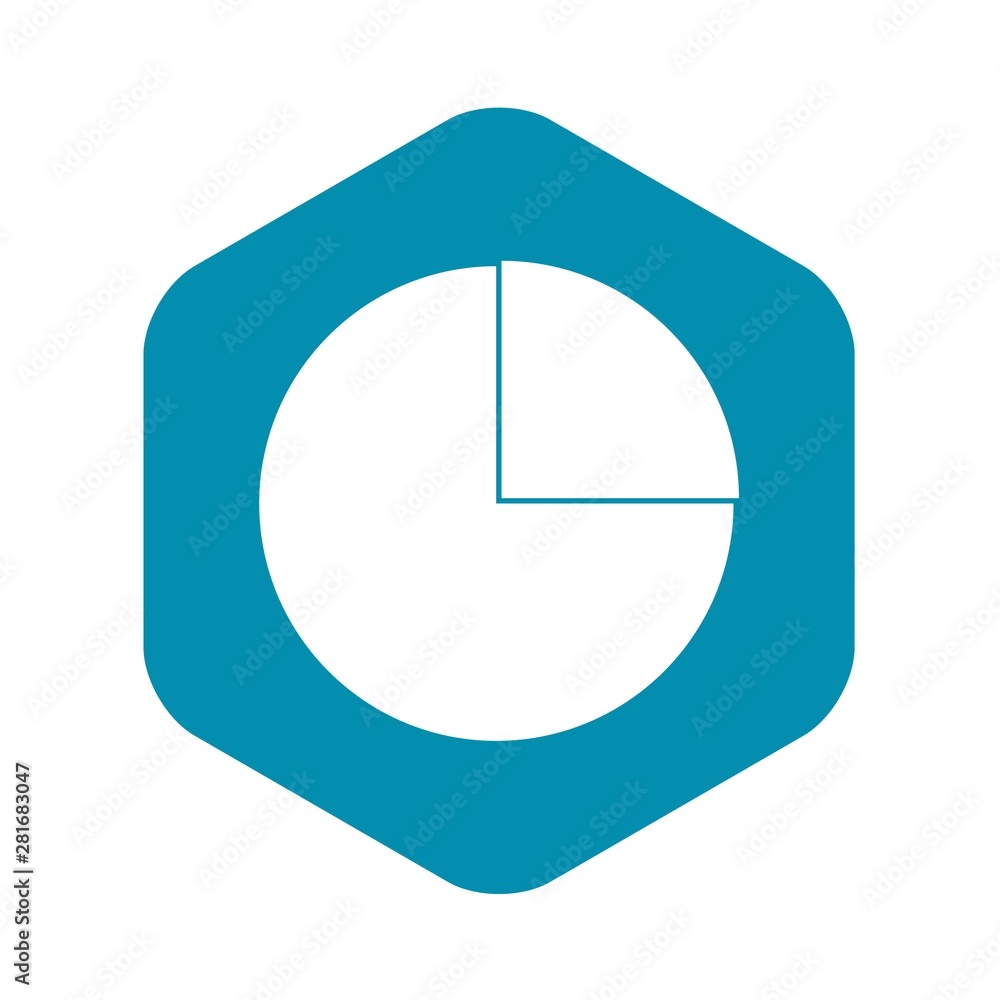 Poster graphs chart statistic icon. simple illustration of graphs chart statistic vector icon for web desig