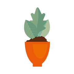 houseplant in pot natural icon