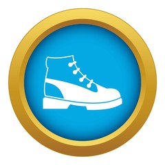 Men oxfords icon blue vector isolated on white background for any design