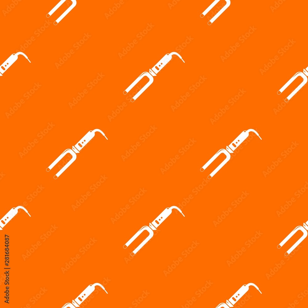 Poster hair curl pattern vector orange for any web design best