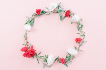 Wreath from flowers