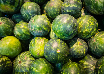 Watermelon background full frame whole fruits
