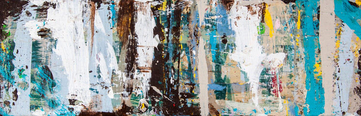 Abstract art with splashes of multicolor paint, as a fun, creative & inspirational background...