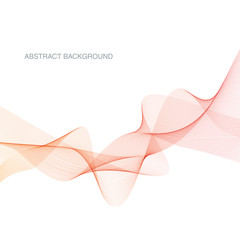 Abstract waves background, waved lines. Transparent lines